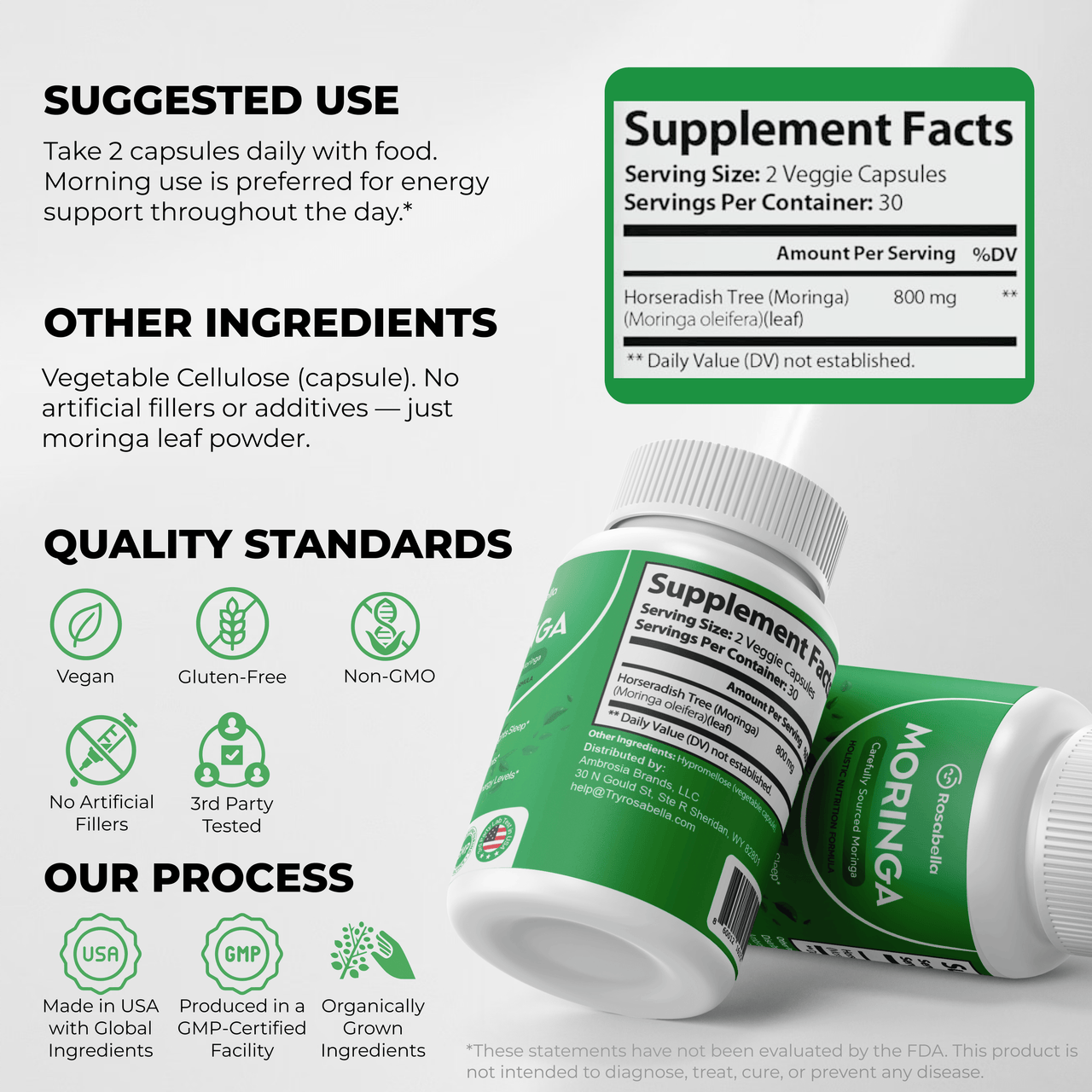 TrueLeaf Moringa – Naturally Lowers Cortisol To Help Restore Balance Inside and Out