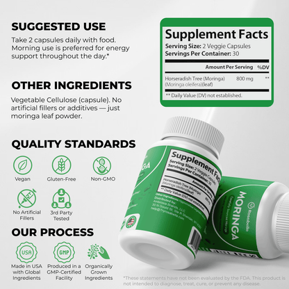 TrueLeaf Moringa – Naturally Lowers Cortisol To Help Restore Balance Inside and Out